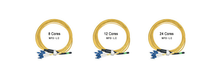 Best Price MPO Female to 8 12 24 Cores LC UPC Single Mode Breakout Cable