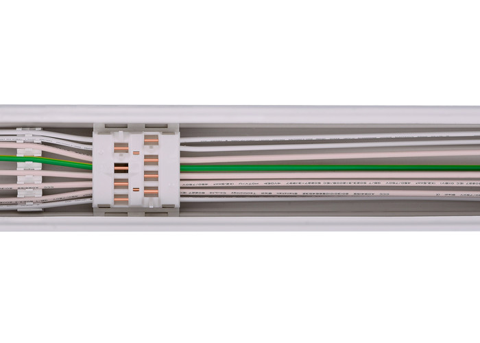 4 Foot 8 Wires Pre Wired Linear Trunking For Commercial Lighting