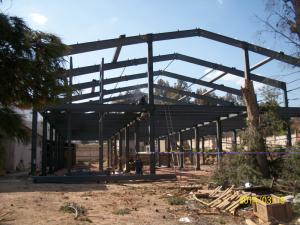Buy cheap Adjustable Large Span Metal Modular Mobile Steel Structure Warehouse Prefabricated product