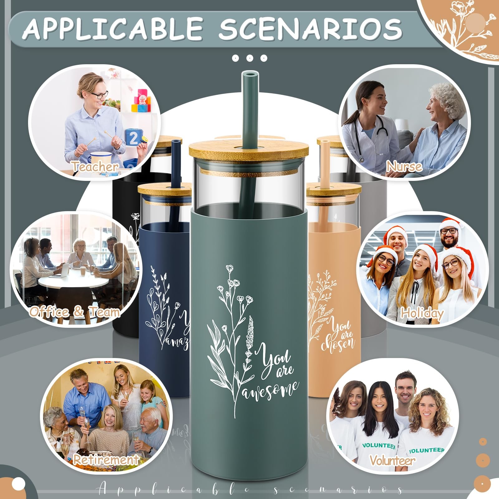 Awesome Aesthetic High Borosilicate Glass Can Shaped Cup Glass Coffee Mug With Straw Bamboo Lid For Office Large Capacity Easy To Use In Daily Life