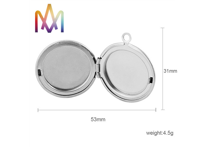 Round Locket Photo Frame Charm