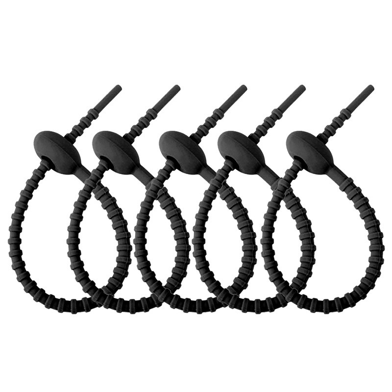 Reusable Silicone Cable Twist Ties Bread Tie Bag Sealing Clip Silicone Management Ties Cord Organizer For Car Home Offic