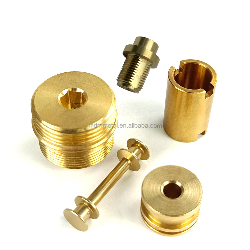Precision 304SUS Aluminum Brass CNC Machining Parts Lathe Customized
