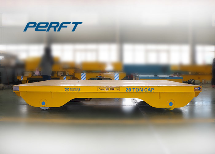 Metal CE Industrial Transfer Trolley Motorized Handling Vehicle