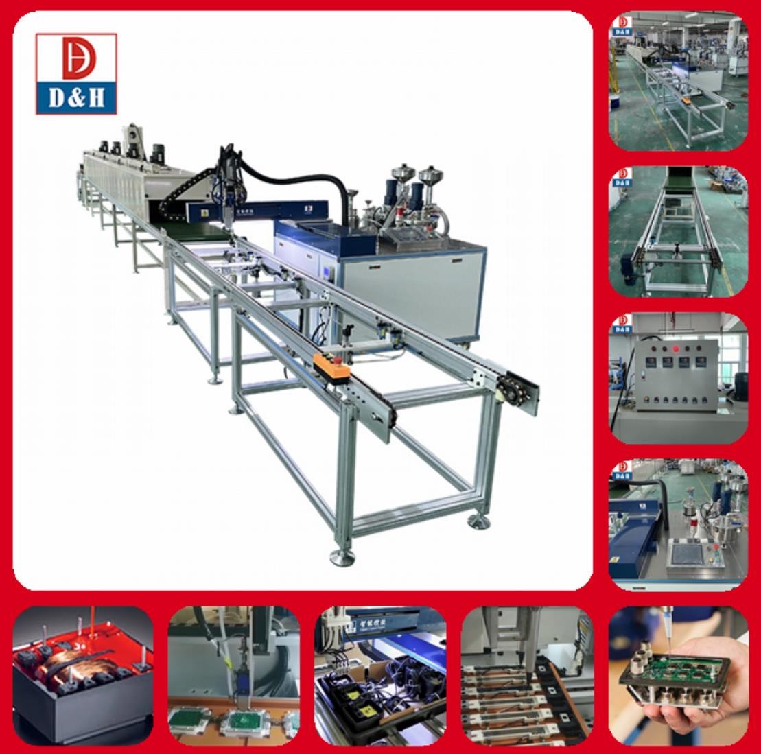 High-Performance AB Glue Potting Machine With Conveyor Systems Automatic Dispenser