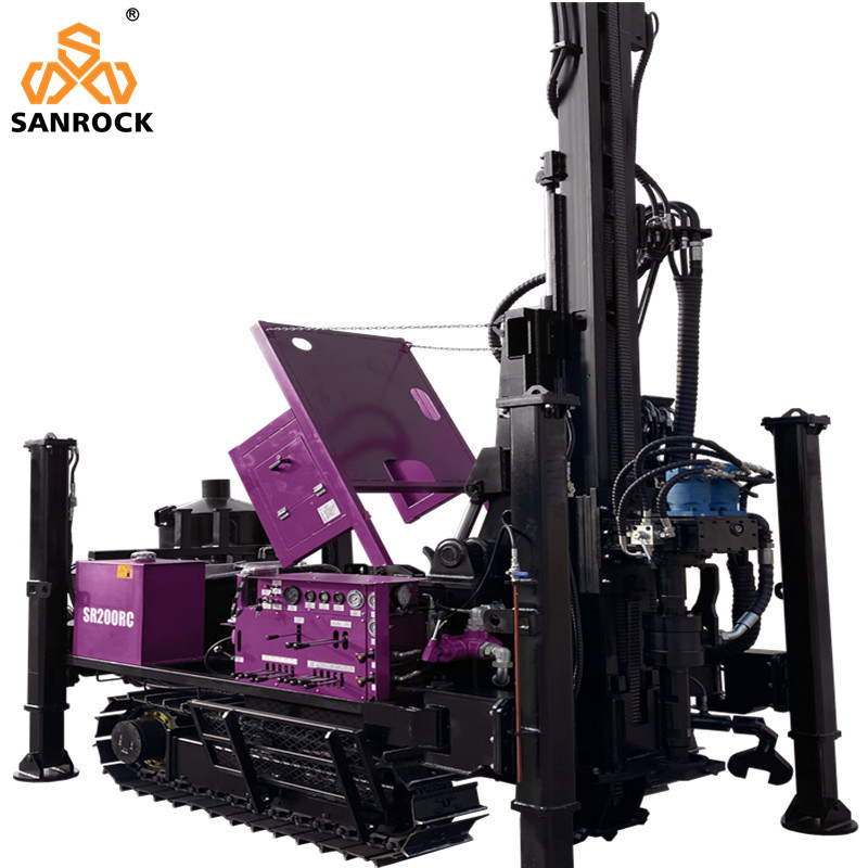 Borehole Core Drilling Rig SR200RC Reverse Circulation Drilling Rig Hydraulic RC Drilling Machine