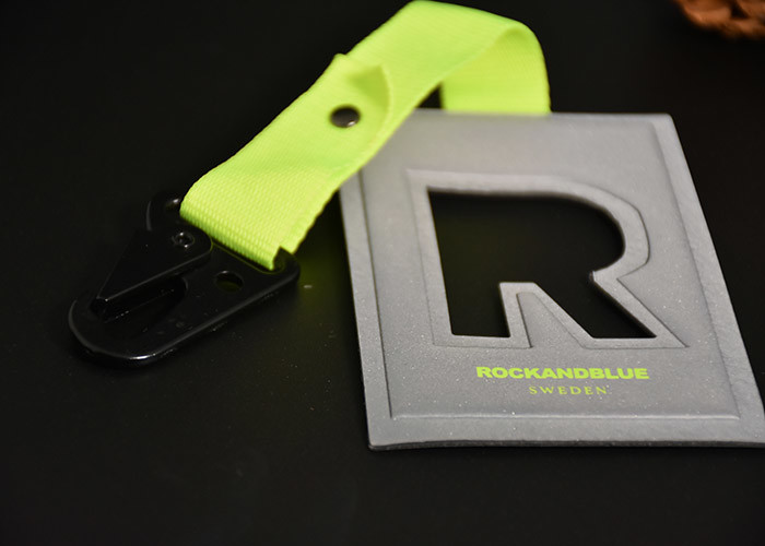 Reflective TPU Material Debossed Logo Hang tags Custom Clothing Labels