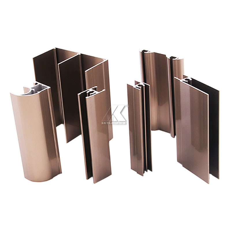 Sliding Door Wardrobe Aluminium Profile 6063 T5 Anodized Blown