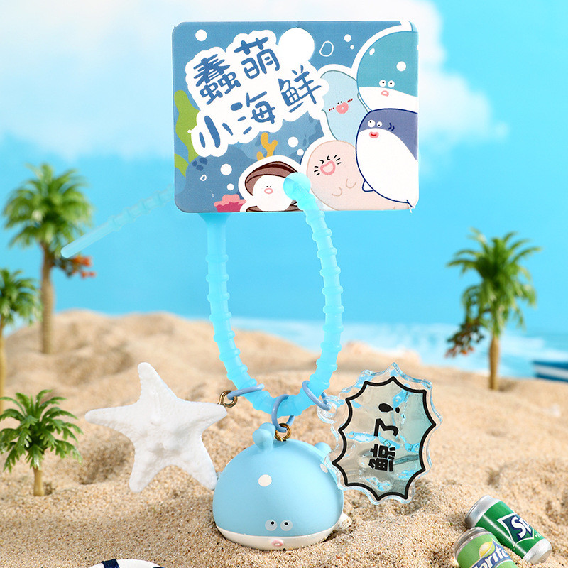 Handbag Charms Sea Fish Cartoon Keychain Kawaii Animal Keychains For Girls And Women