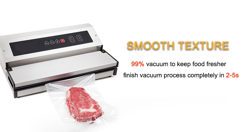 Heat Seal Transparent Chicken Frozen CPP Vacuum Sealer Bags Plastic Bag For Food