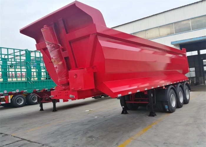 Sinotruk U Shape 3 Axle 35 CBM Hydraulic Tipping Trailer