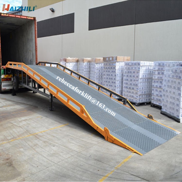 Europe Style Container Yard Ramp 10 Ton Steel Panel Non Slip Foldable