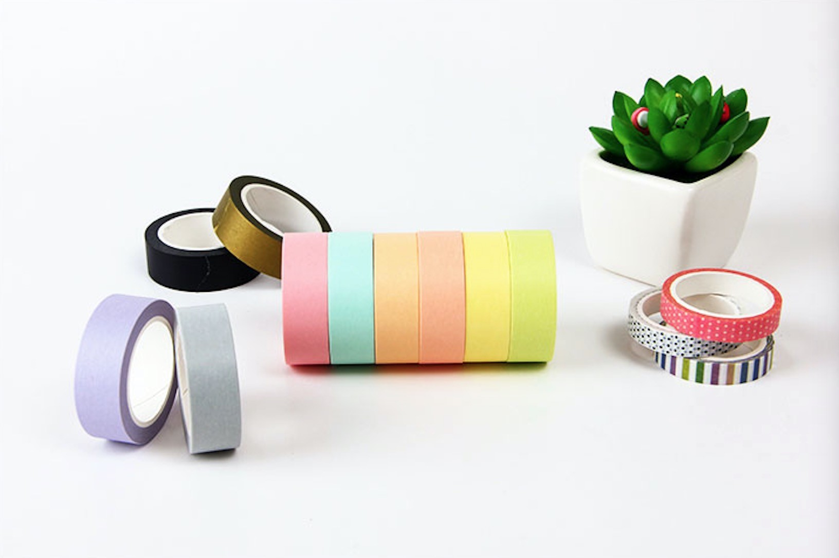 Custom printed decorative colorful washi masking tape, simple color washi tape
