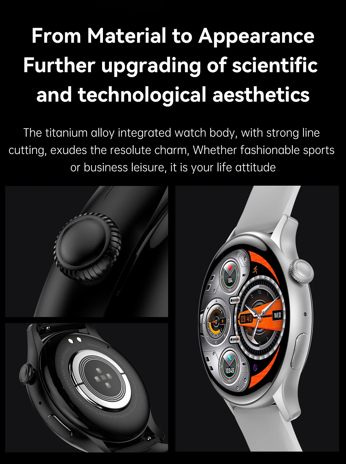 HK85 1.43" Round Women'S Bluetooth Watch BT Call Health Tracker