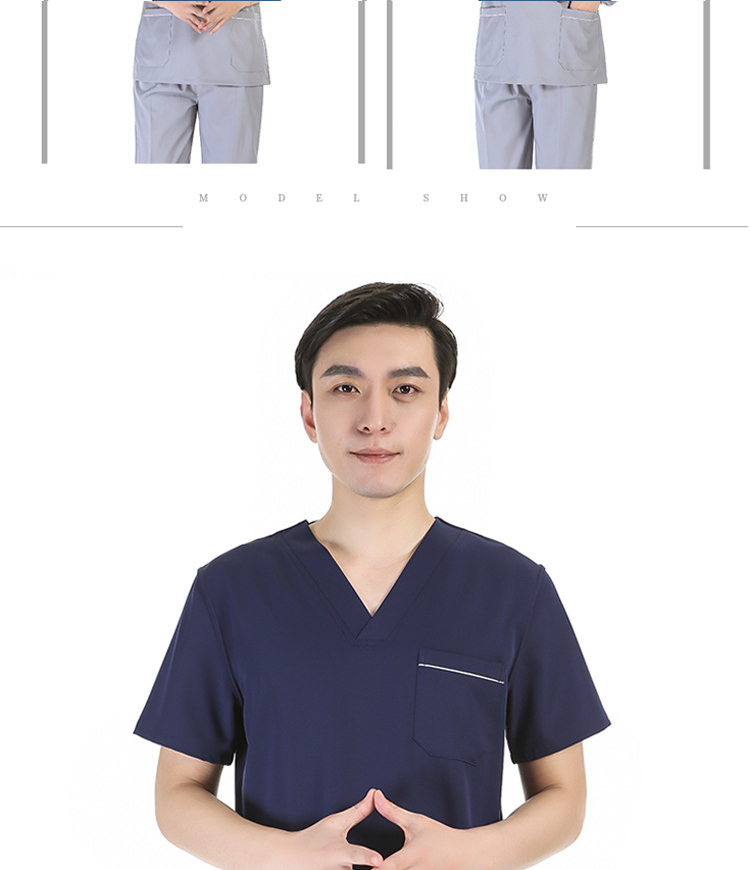 100% Cotton Nursing Scrubs Soft Eco-Friendly Recycle Pre-Sale Uniform Sets for Women