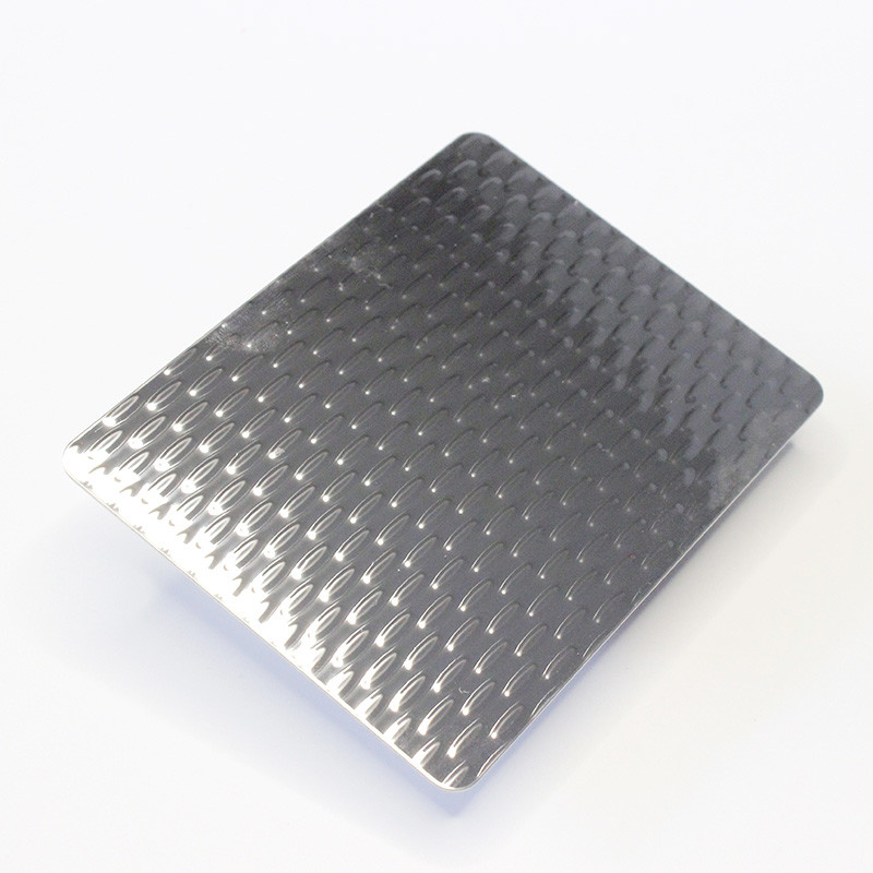 1219mm ecorative Water Wave Effect Stamped Steel Sheet Hammered Stainless Steel Ceiling Panel