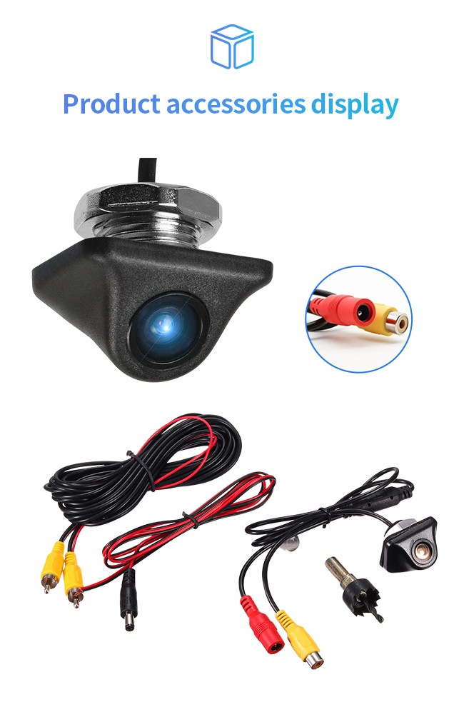 Waterproof Rear View Reverse Parking Camera Little Korean Style Unlit 18.5mm Perforated