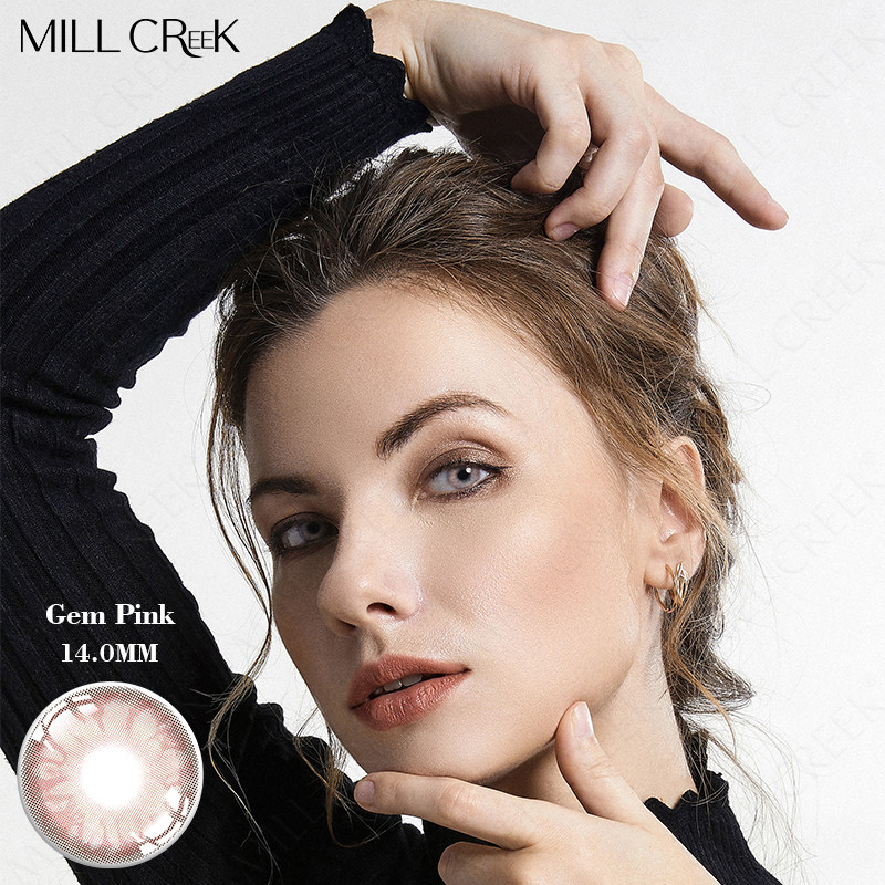 Cosmetic Eye Gem Green Contact Lens Color Blends 8.5mm Odm