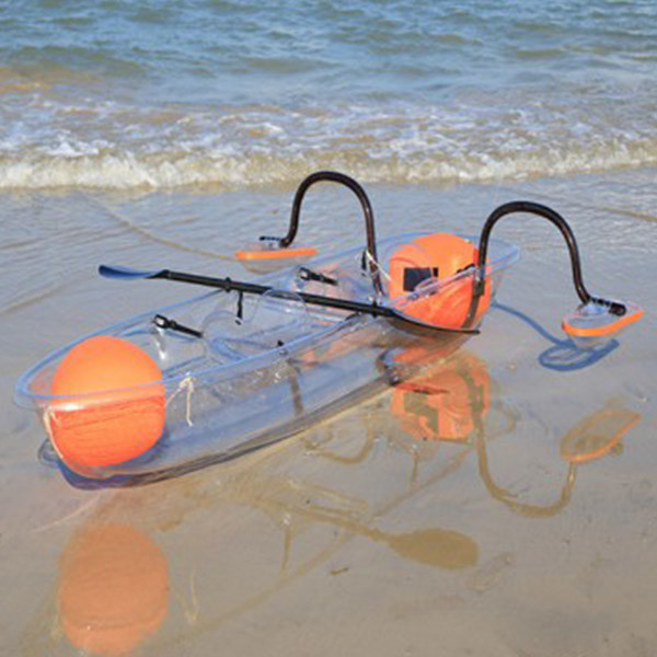 Large Weight Capacity See Through Kayak PC Sheet Surface 3.33 * 0.91 * 0.37m Size