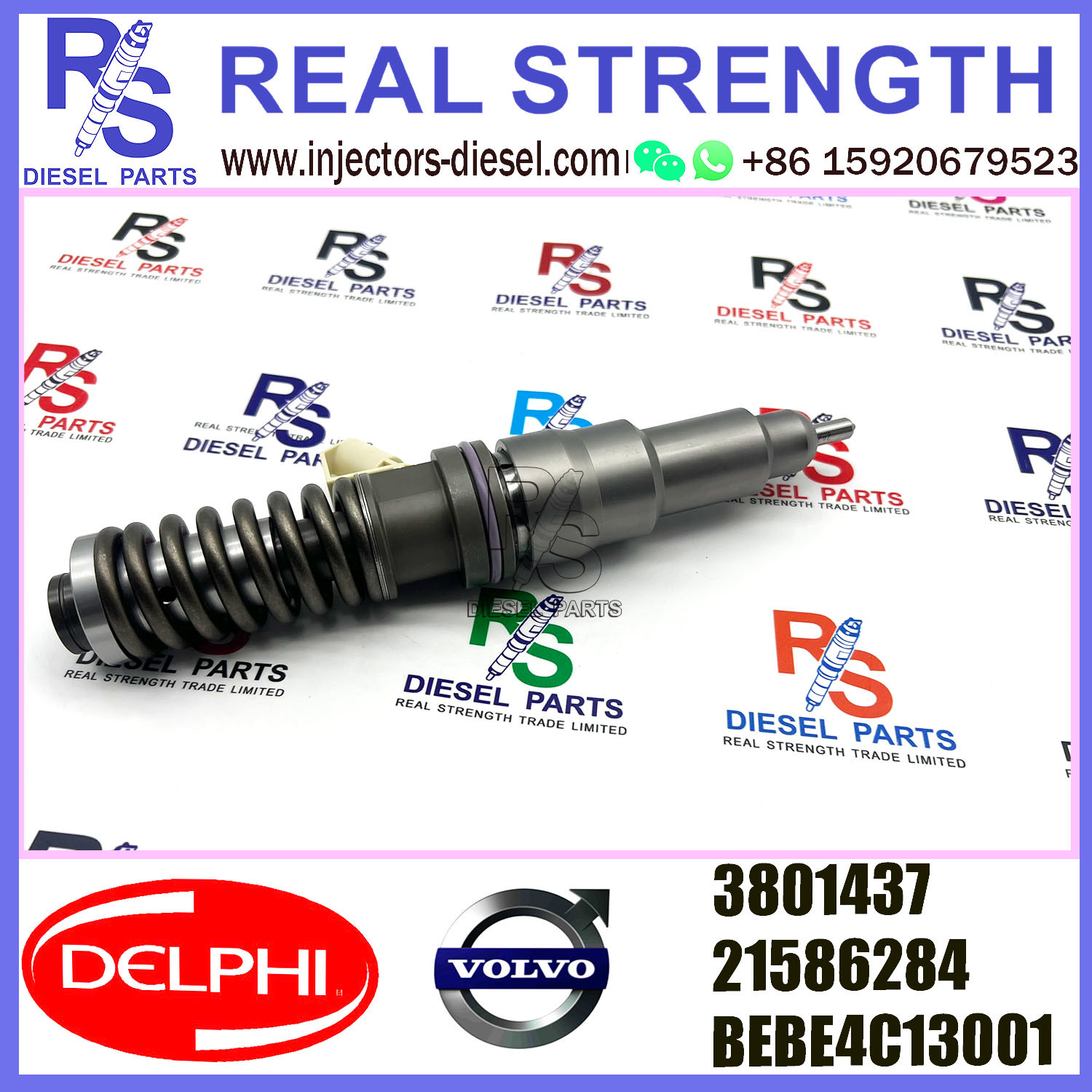 03801437 Delphi Diesel Injectors 3803637 BEBE4C08001 E1 Diesel Pump Injector