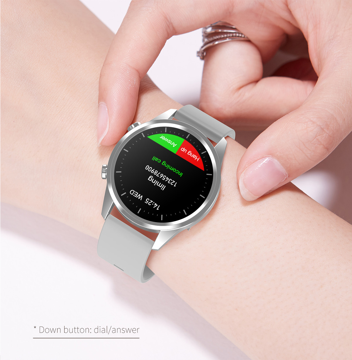HS6620D F35 Smart Watch , 200mAh Bluetooth Calling Watch
