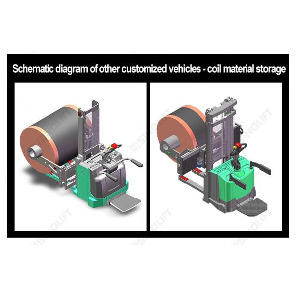 Sinolift CDD10-LS700 walkie fully electric lithium cell dual-arm reel stacker | roll handling