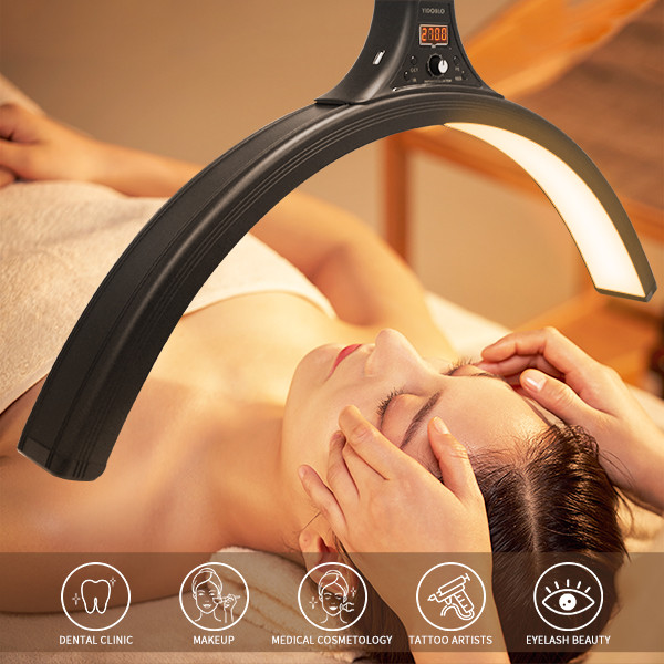 60W Half Ring Floor Lamp Lash RF Light For Tattoo Beauty Salon Eyelash