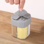 Four Grid Pepper Powder Transparent Spice Box Seasoning Jar Outdoor Portable