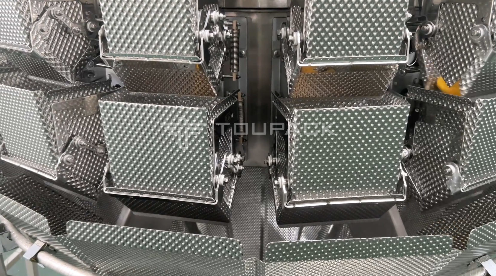 Automatic Multihead Weigher Pouch Mini Croissant Bun Small Bread Granule Vffs Packing Machine