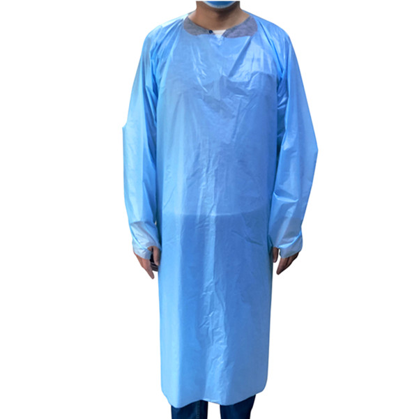 Plastic Disposable Aprons For Healthcare Workers / Medical Staff Protection