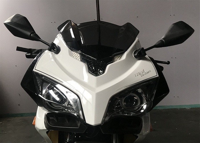 Gas Fuel Cool Cross Sport Motorcycles CGB 150cc Air Cooled Engine White Plastic Body