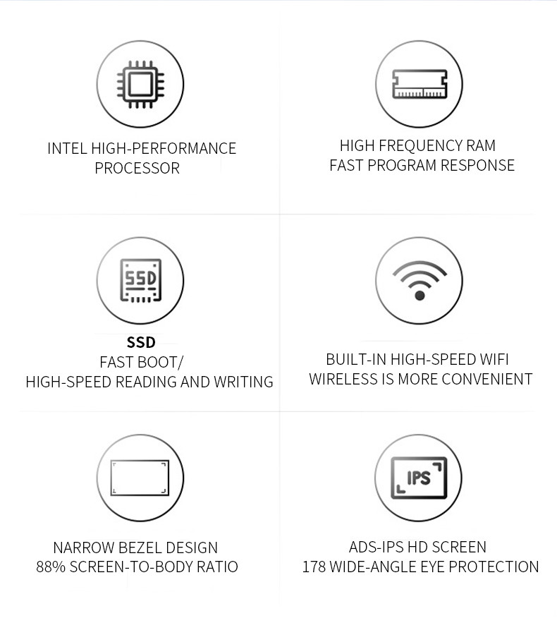 CPU I7 4710 RAM 8GB 23.8 Inch All In One PC SDD 480GB+1TB With Camera