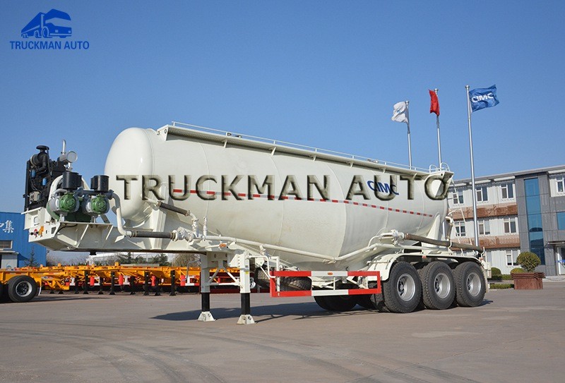 50m3 Cement Tanker Trailer Optional Shape With 50 Tons Loading Capacity