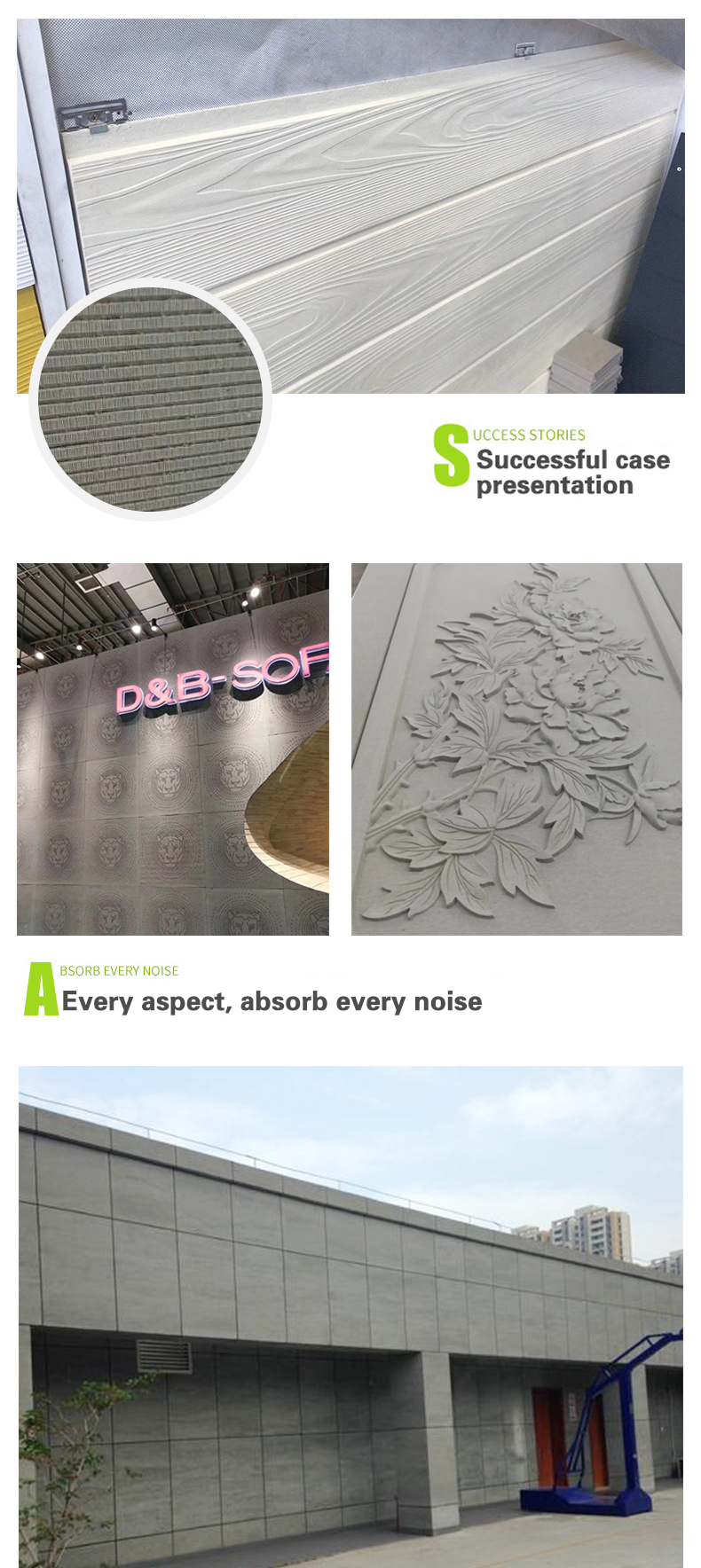 Waterproof Reinforced Fiber Board with Good and Polished Surface Calcium Silicate