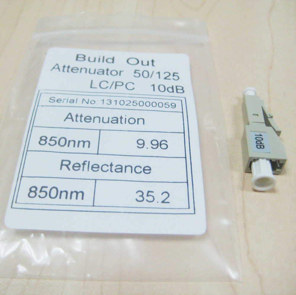 OEM Multimode MM 10dB Fiber Optic Attenuator LC PC 50/125