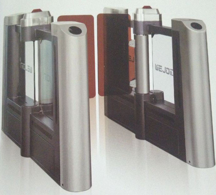 110v / 220v Emergency Interface Automatic Swing Barrier Gate For Safe Pass