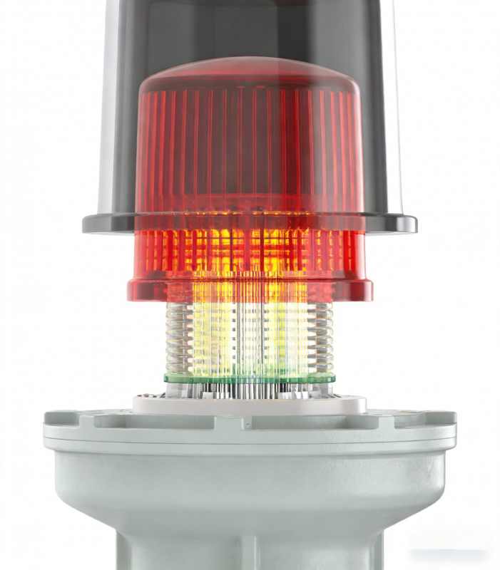 Explosion Proof Obstruction Beacon for Chimneys, Towers and Offshore Platforms