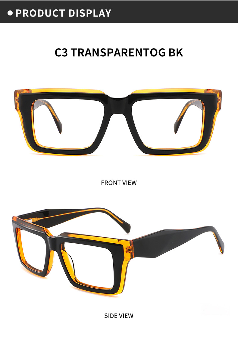Thick Acetate Frame Glasses 145 mm , Tortoiseshell women frame glasses