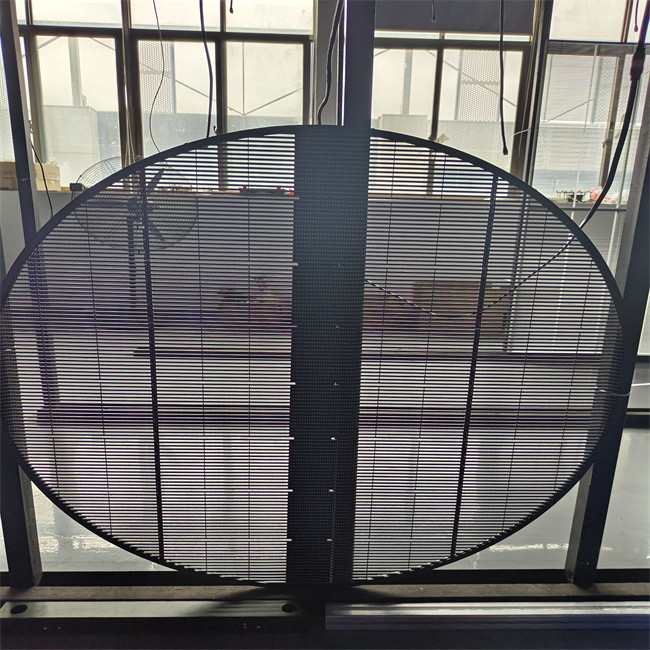 Aluminum Material Waterproof IP67 Full Color High Brightness Pixel Led Mesh Display for Large Indoor Glass LED Panel Screen