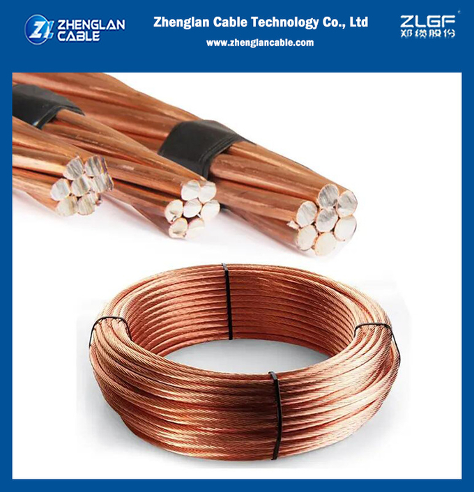 Hard Drawn Copper Clad Steel Conductor With Wooden Drum Packing