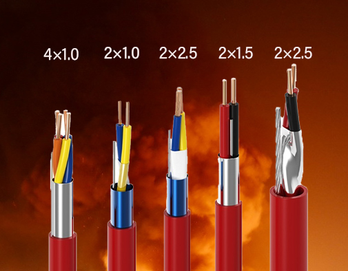 Fire Alarm Cable 2 Cores 1.5mm 2.5mm Fire Retardant Cable Fire Rated Cable for Industrial