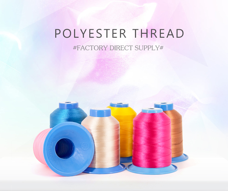 UV Protect 210D 1300m Cone Length Polyester Sewing Thread for High Strength Coat Shoes