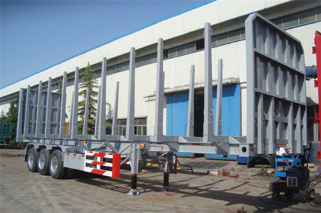 3 Axle Logging Heavy Equipment Trailers For Forest Timber Transportation
