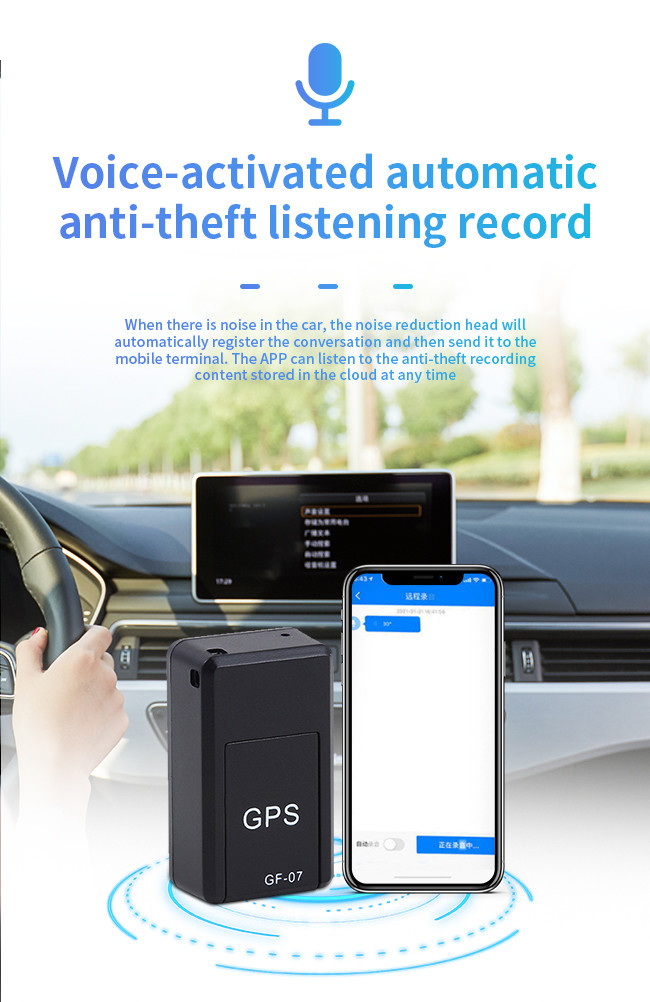 GF07 Car GPS Locator Elderly Children Anti Loss Magnetic GPS Tracker For Car Real Time