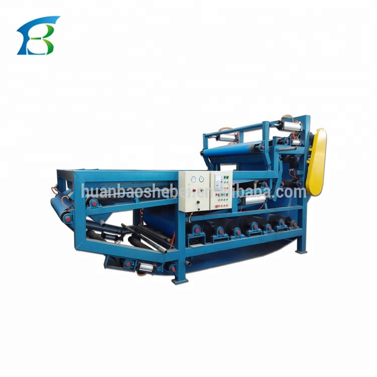 Sand Washing Wastewater Treatment with Concentrating and Dewatering Belt Filter Press