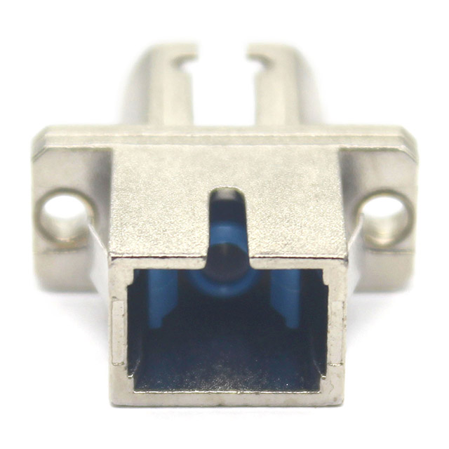 FTTH Network Fiber Optic SC/UPC to LC/UPC Simplex Adapter in Metal Case with Flange 0.2 dB 500 Cycle Passed