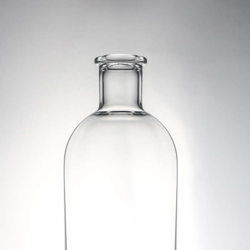Glass Collar Sealing Type Cork Top 1000ml Liquor Bottle for Whisky Vodka Tequila