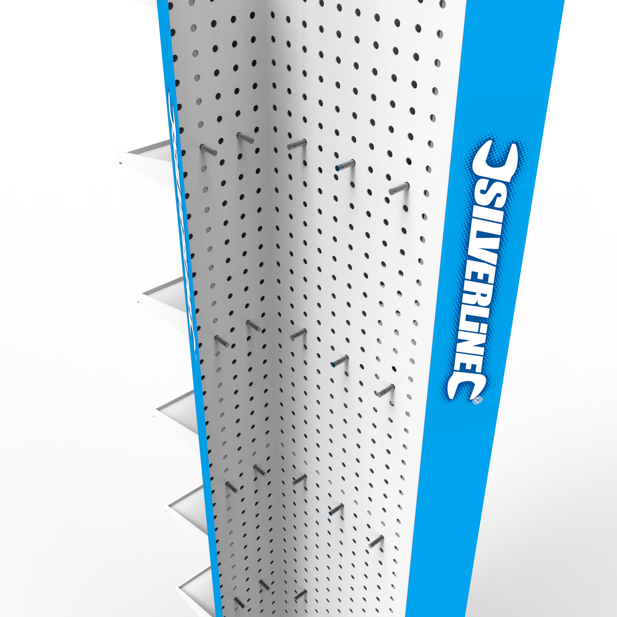 Pegboard Cellphone Accessories Display Stand With Hooks