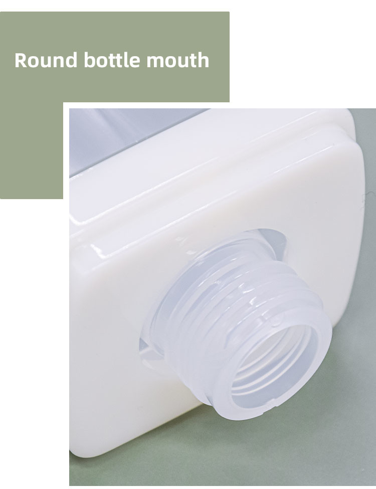 100ml Square PP Airless Pump Bottles For Hair Products Cosmetics