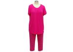 95% Viiscose 5% Elastane Womens Holiday Pajamas Short Sleeve Pj Set Spring